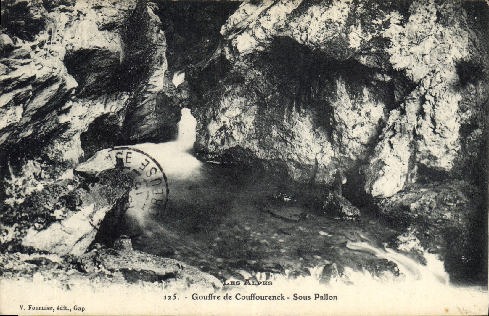 CPA Gouffre de Couffourenck Sous Pallon 