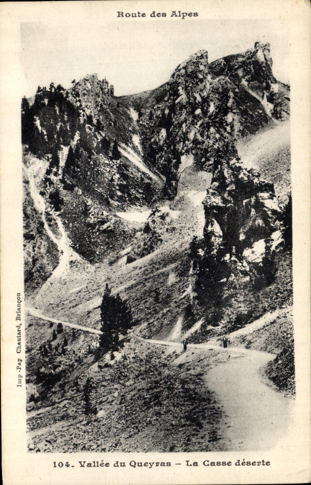 Vallée du Queyras – La Cassse déserte — Imp. Pap. Chantard, Briançon