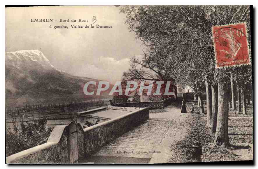 CPA Embrun Bord du Roc a gauche Vallee de la Durance 