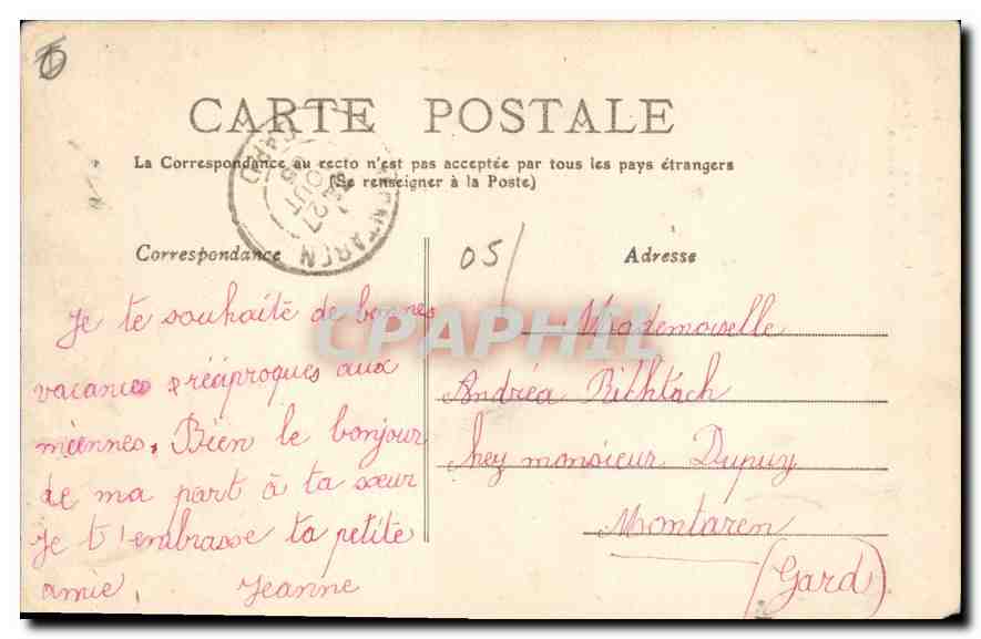 CPA Embrun la Cathedrale Cote Sud Grande et Belle Verriere du XV siecle  — Rückseite