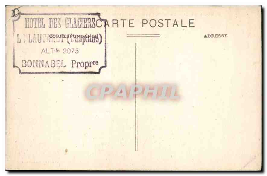 Le Col du Lautaret, la chaîne du Combeynot et les Écrins — vus de la route du Galibier — A. M. — A. MOLLARET - GRENOBLE — Rückseite