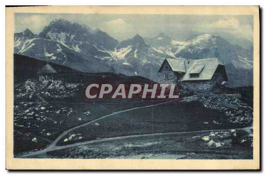 Le Jardin Alpin et le Grand Galibier (3229 m) — Dauphiné — éditeur non visible