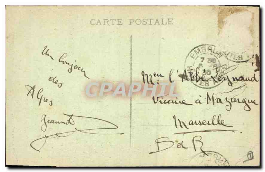 Embrun (870 m.) — Porche de la Cathédrale (XIIe siècle) — Mlle M. Joubert, éditeur, Gap — Reverso