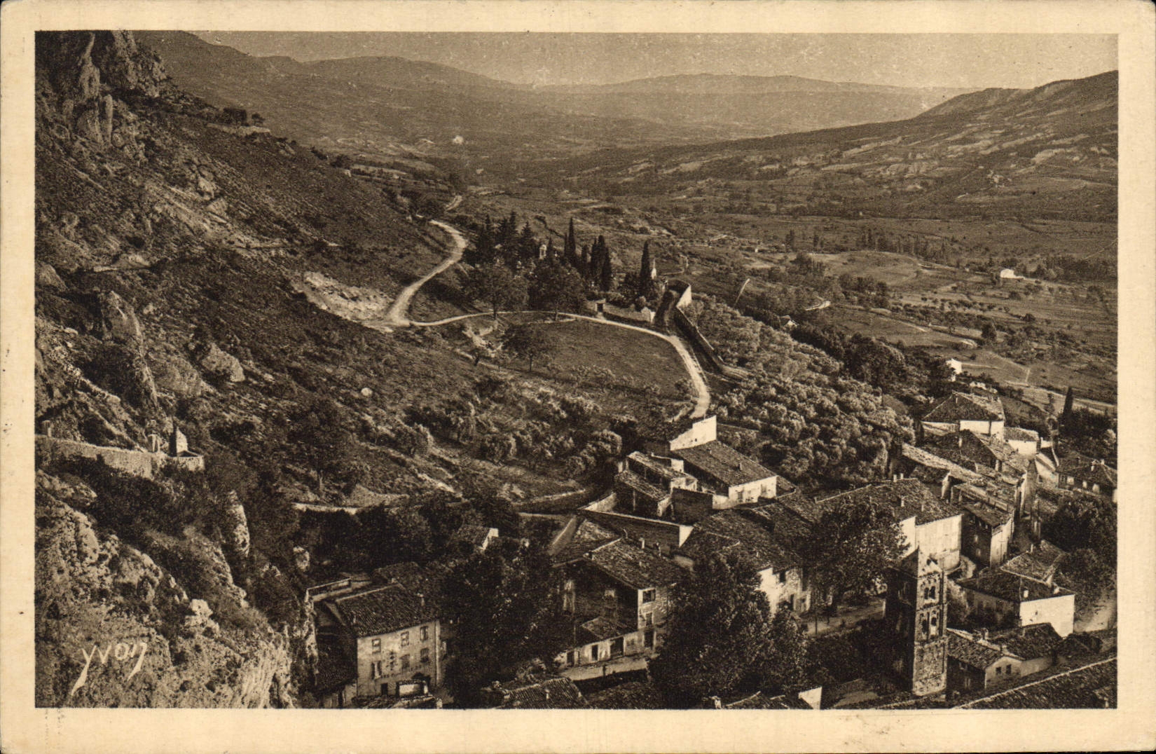 La Vallée de Meousters-Sainte-Marie — vue panoramique — Édition d'Art Yvon, n°19