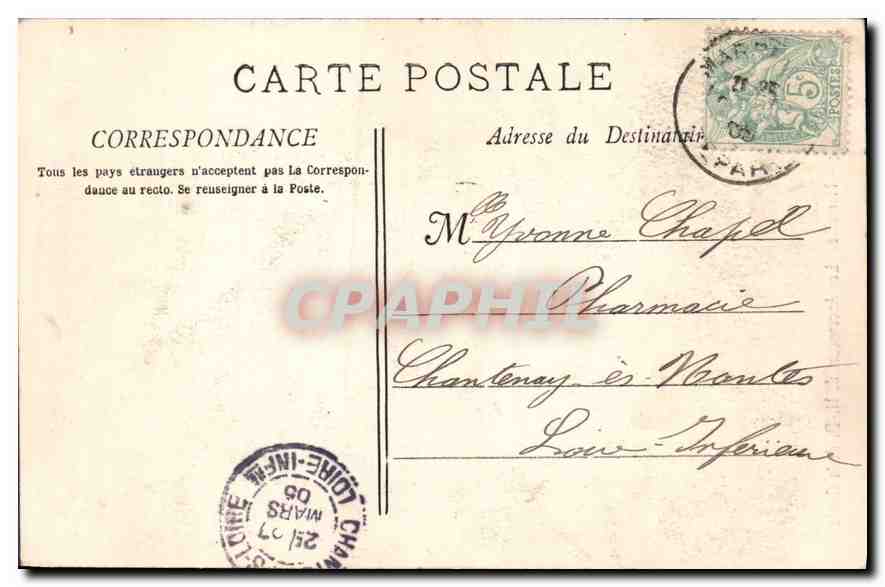 CPA Marseille les Ascenseurs de N D de la Garde  — Rückseite