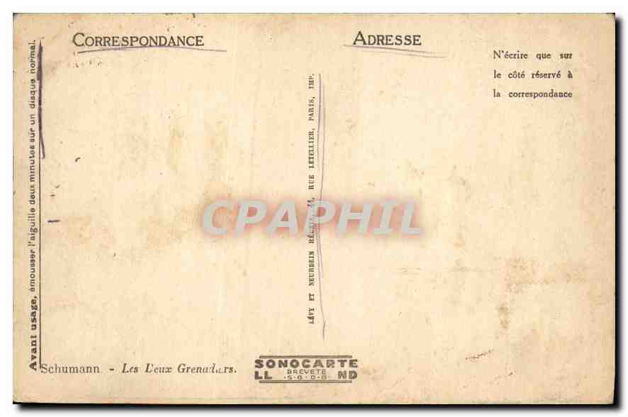 CPA Marseille Notre Dame de la Garde  — Rückseite