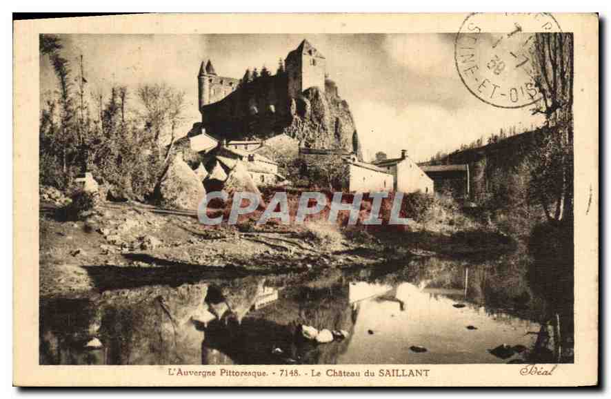 CPA L'Auvergne Pittoresque le Chateau du Saillans 