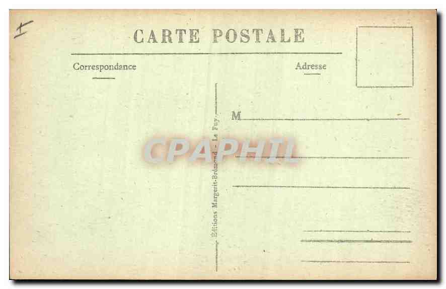 CPA Le Chateau du Saillans pres St Flour Cantal XVI siecle  — Rückseite