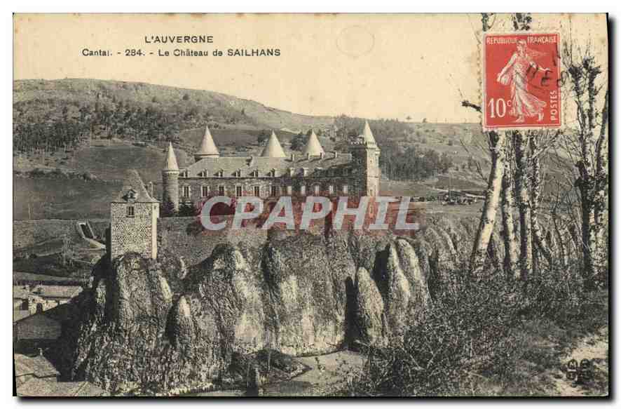 CPA L'Auvergne Cantal le Chateau du Sailhans 