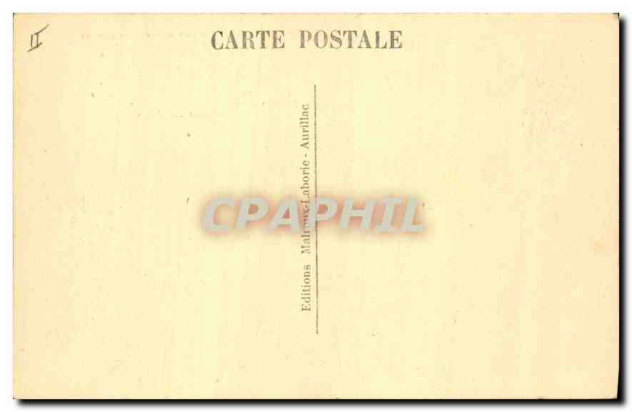 CPA Chateau du Saillans XVI siecle Cote S O pres St Flour  — Rückseite
