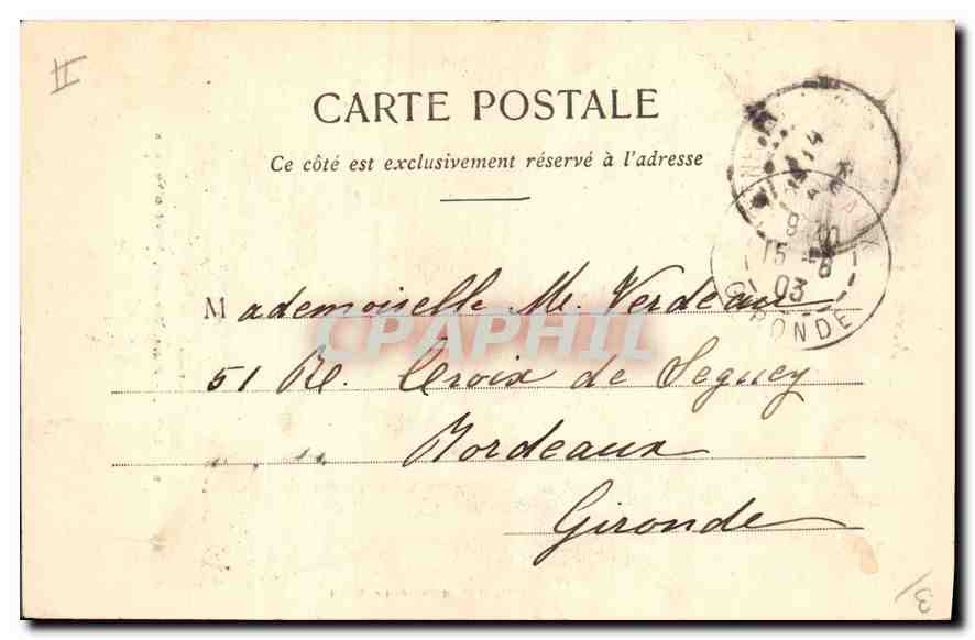 CPA Auvergne Saillant pont Cascade Puits d'Eraigne  — Rückseite
