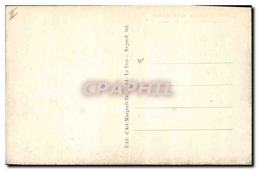 CPA Le Chateau du Saillant pres St Flour Cantal XVI siecle  — Rückseite