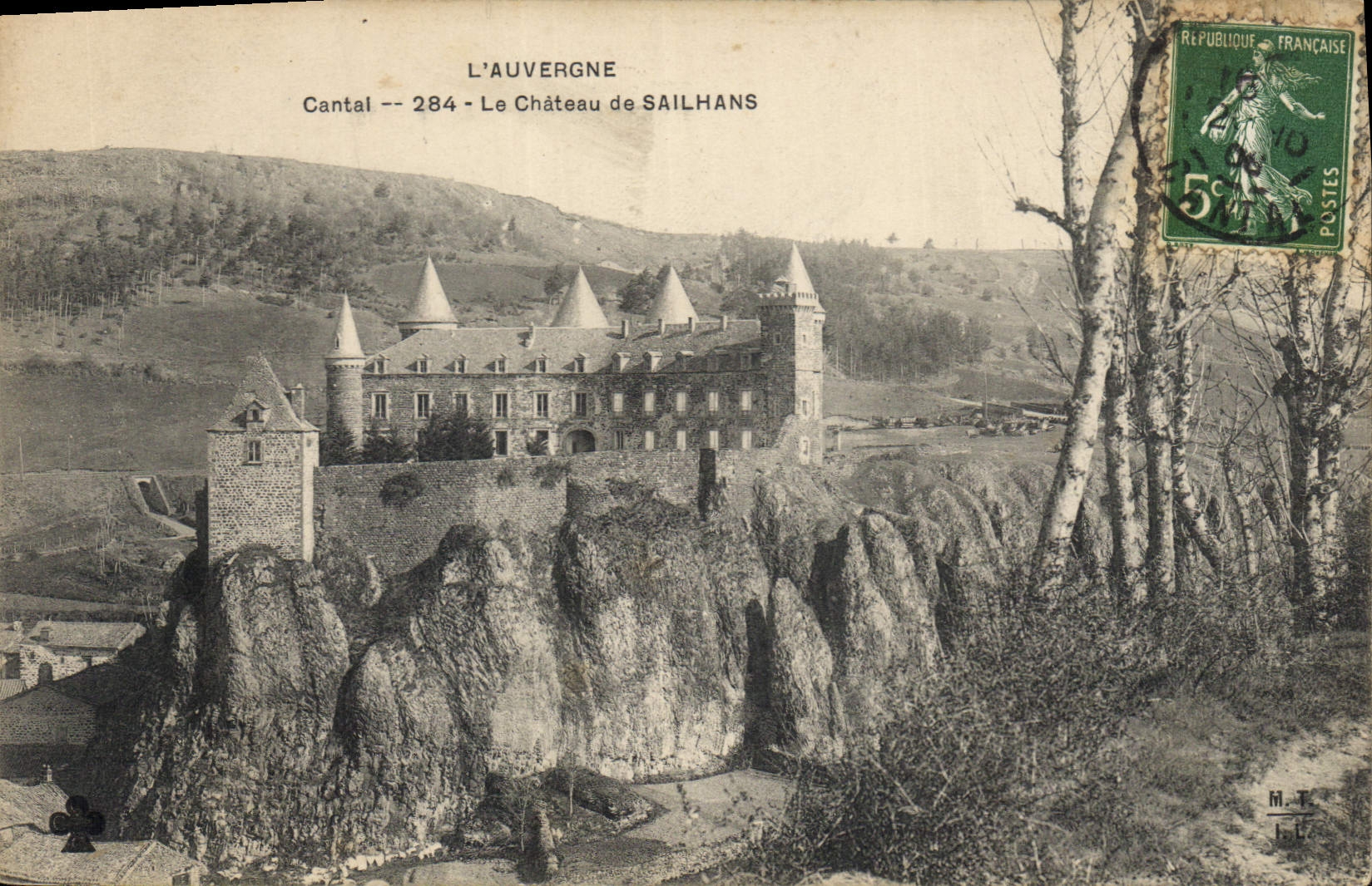 CPA L'Auvergne Cantal le Chateau de Sailhans 