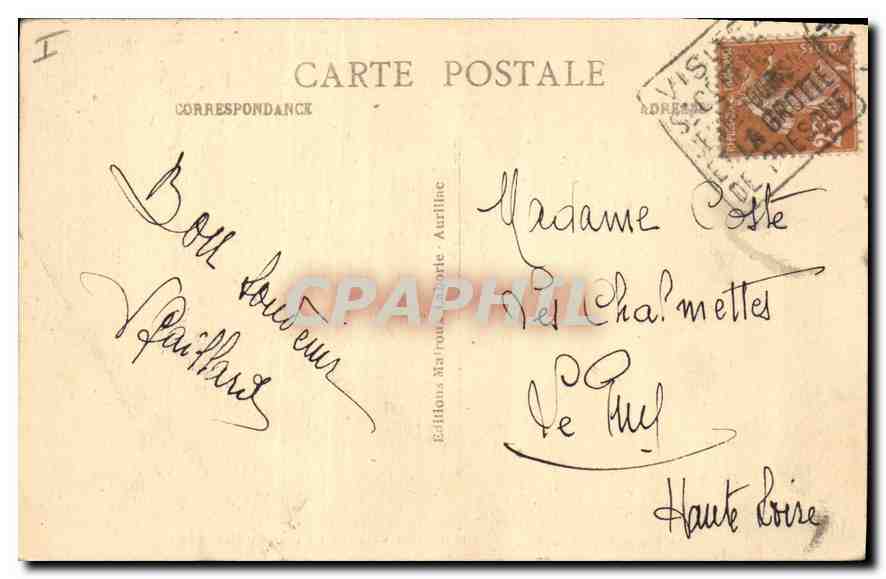 Das pittoreske Cantal — Ein Schäferhaus am Fuße des PUY-MARY — Editionen Marrou & Auriline, Nr. 1248 — Rückseite