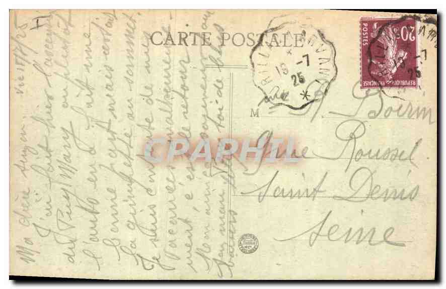CPA Cantal un Paturage au Puy Mary  — Rückseite