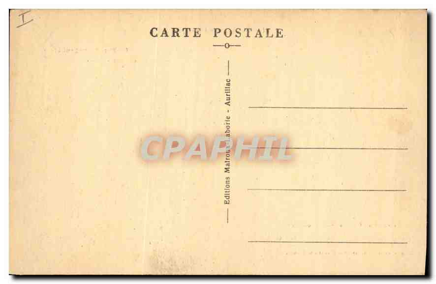 CPA Le Cantal Pittoresque le Puy Mary le Pas de Peyrol et la Route de Murat a Salers  — Rückseite