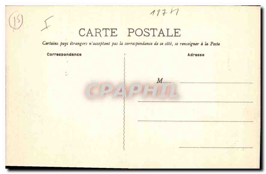 CPA Le Cantal Pittoresque le Puy Mary le Pas de Peyrol et la Route de Murat a Salers  — Rückseite
