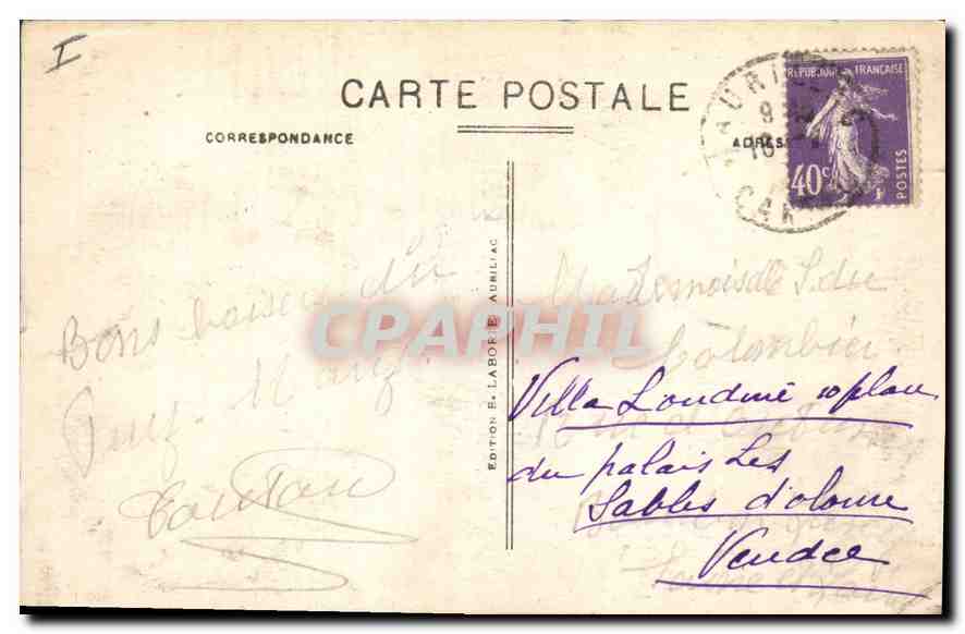 CPA Le Cantal Pittoresque le Puy Mary le Pas de Peyrol et la Route de Murat a Salers  — Rückseite