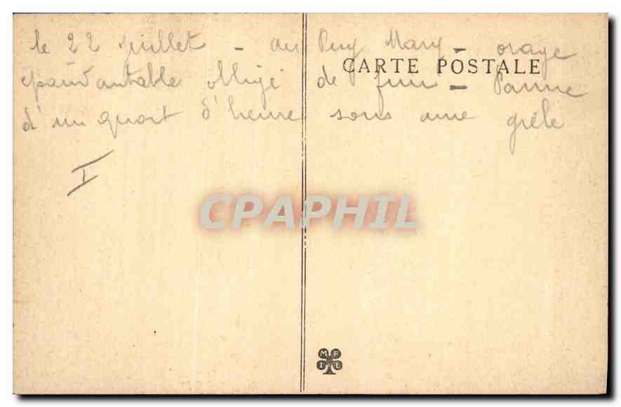 CPA L'Auvergne Cantal le Puy Mary et le Pas de Peyrol  — Verso