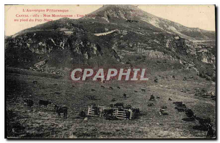 CPA L'Auvergne Pittoresque Cantal Nos Montagnes au Pied du Puy Mary  