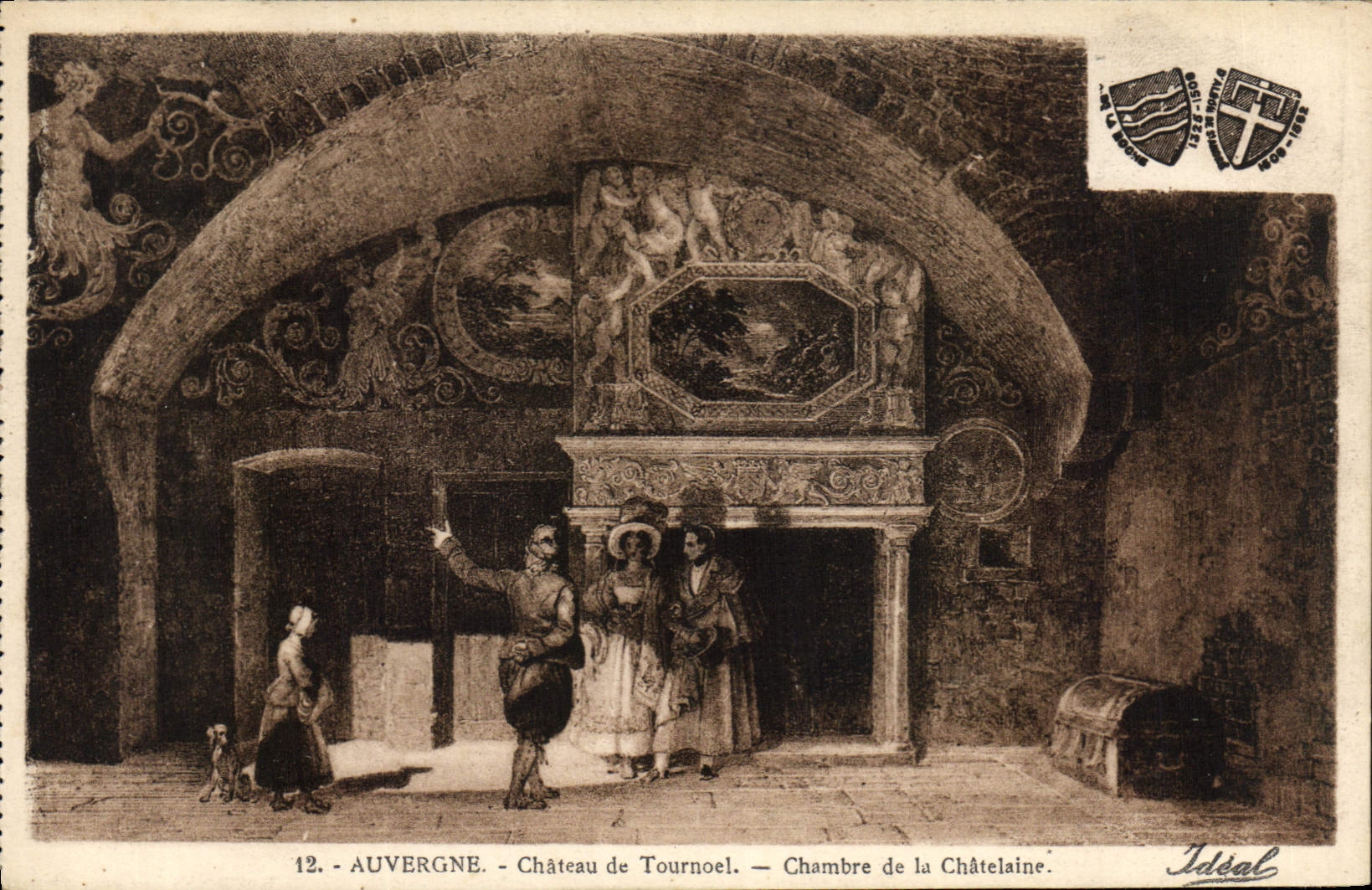 CPA Auvergne Chateau de Tournoel Chambre de la Chatelaine 