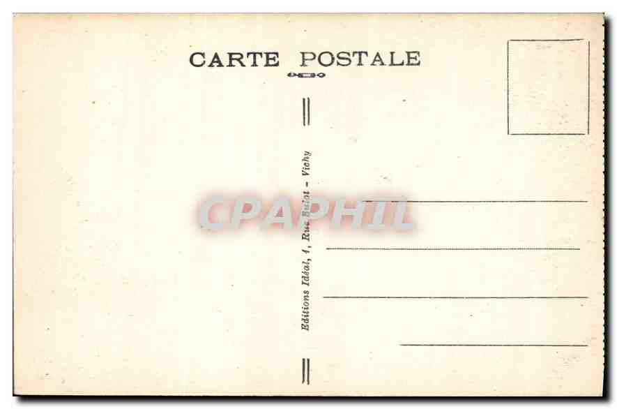 CPA Auvergne Chateau de Tournoel Chambre de la Chatelaine  — Rückseite