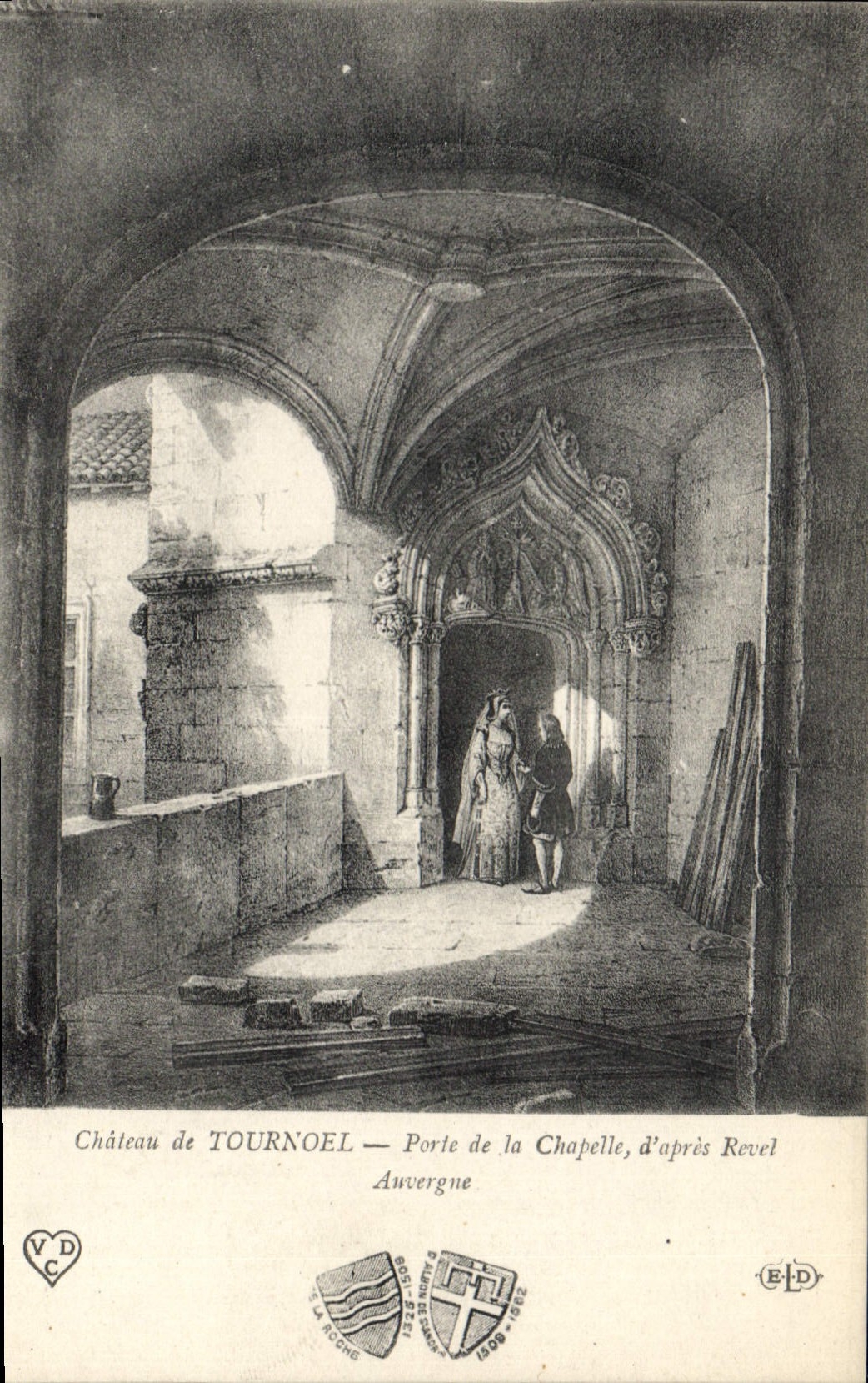 Schloss Tournoeil — Tor der Kapelle, nach Revel — La Roche