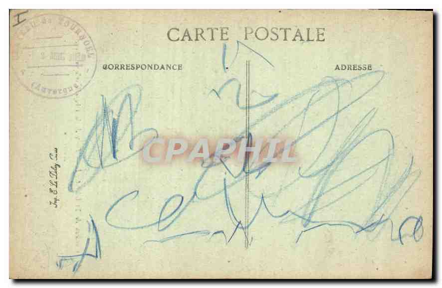 CPA Chateau de Tournoel Porte de la Chapelle d'apres Revel Auvergne  — Rückseite
