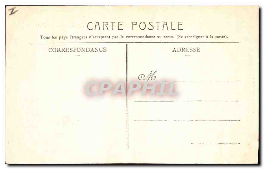 Château de Tournoël — Ruinen eines Burghofs — L' Hirondelle, Paris, Nr. 374 — Rückseite