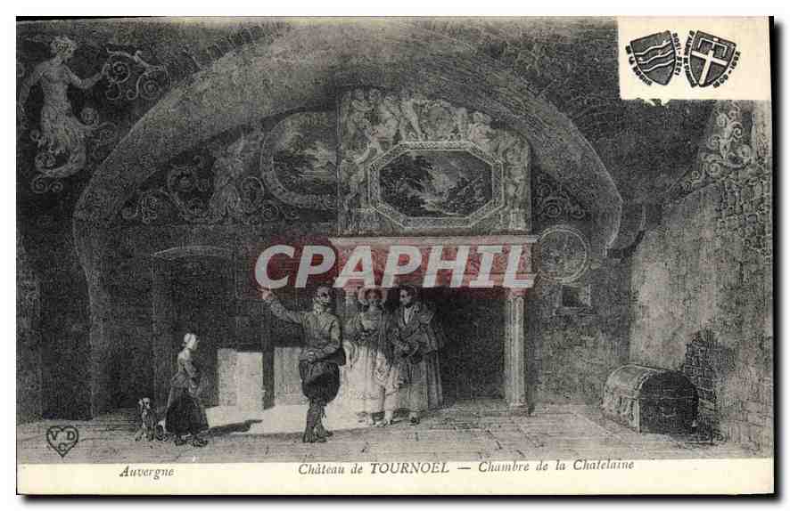 CPA Auvergne Chateau de Tournoel Chambre de la Chatelaine 