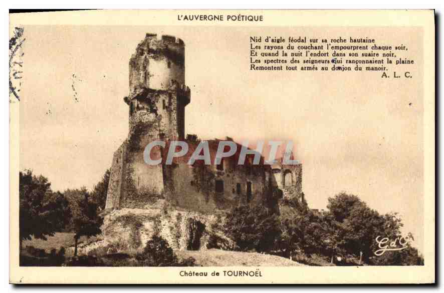 CPA L'Auvergne Poetique Chateau de Tournoel 