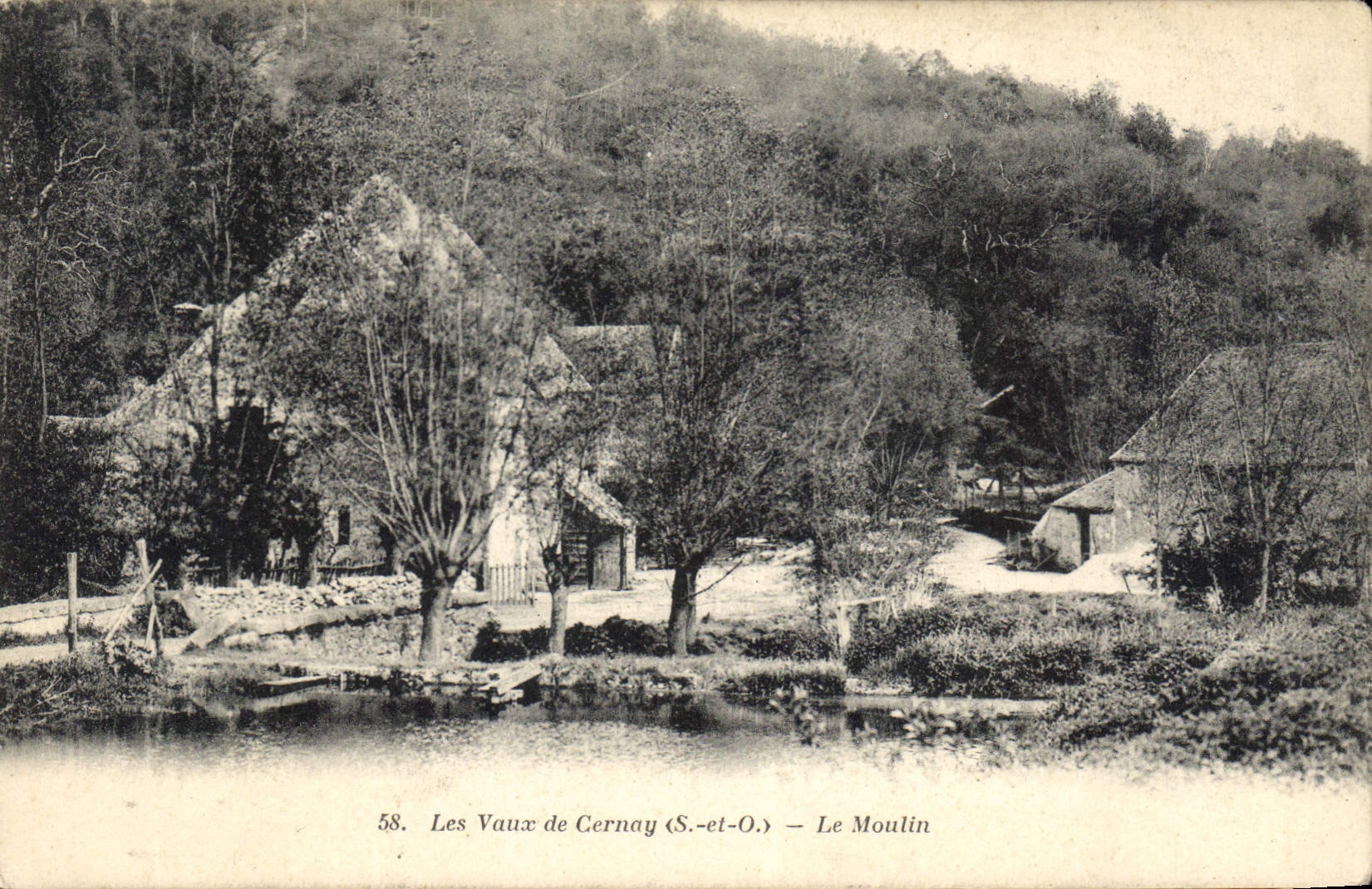 Les Vaux de Cernay (S.-et-O.) — Le Moulin — A. Bourdier, imp.-édit., Versailles