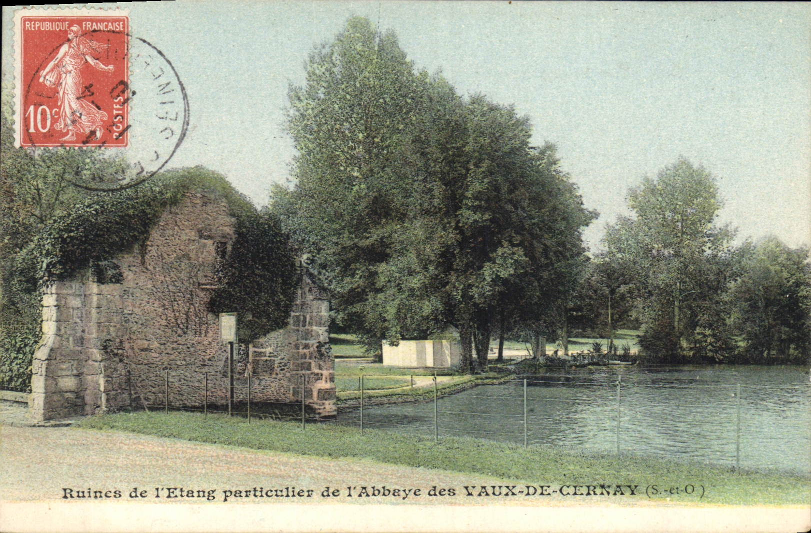 Ruines de l'Etang particulier de l'Abbaye des Vaux-de-Cernay (S.-et-O) — A. Bourdier, imp.-édit., Versailles