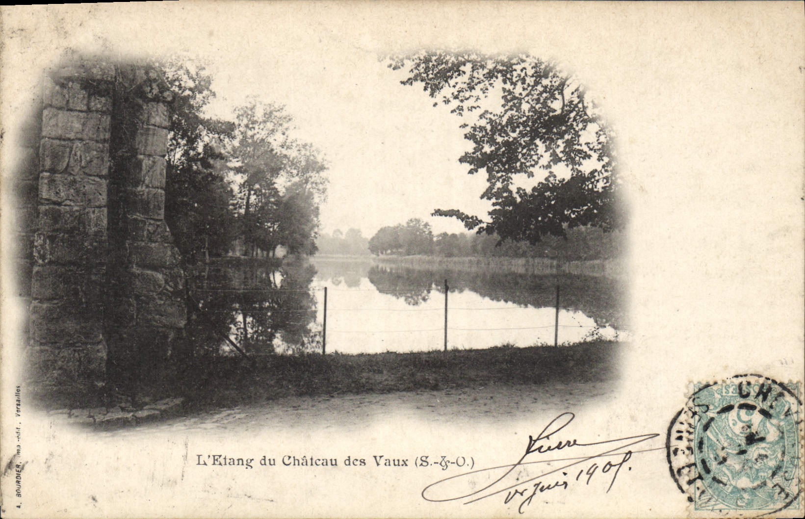 L'Étang du Château des Vaux (S.-S.-O.) — A. Brudier, Vezannes