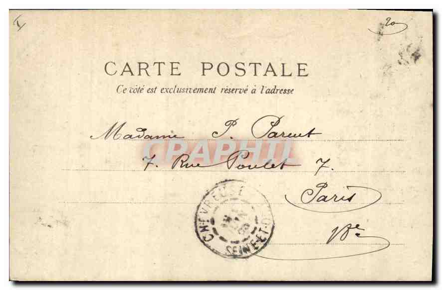 L'Étang du Château des Vaux (S.-S.-O.) — A. Brudier, Vezannes — Verso