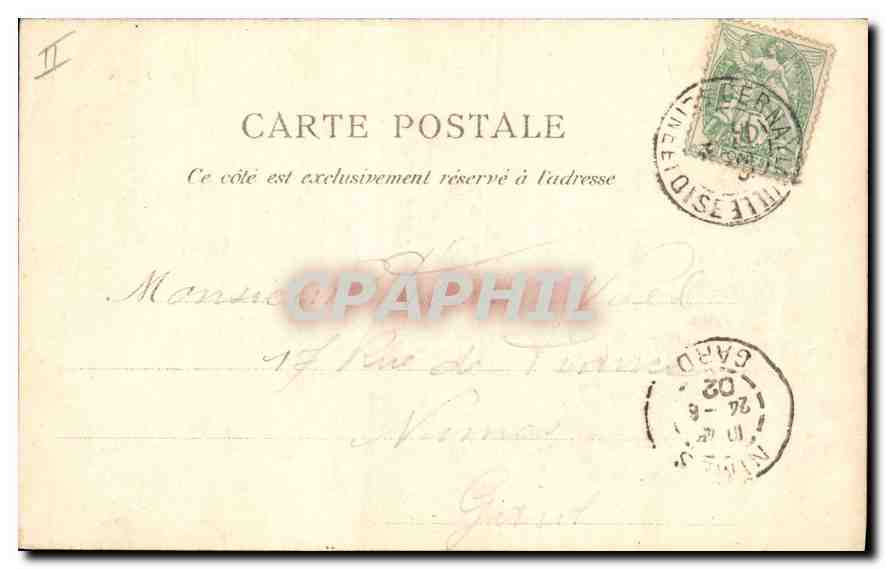 CPA Abbaye des Vaux de Cernay S et O la Rosace  — Verso