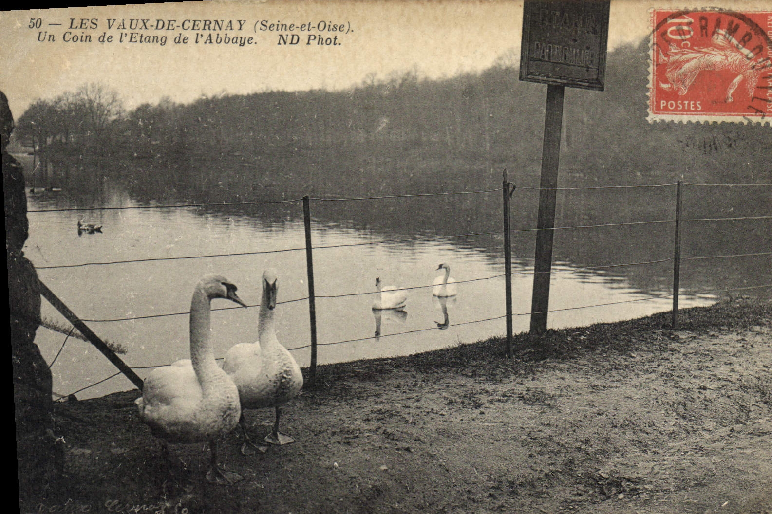 CPA Les Vaux de Cernay Seine et Oise un Coin de l'Etang de l'Abbaye 