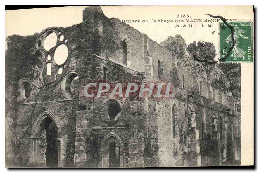 Ruines de l'Abbaye des Vaux-de-Cernay — série 2183 — E. M.