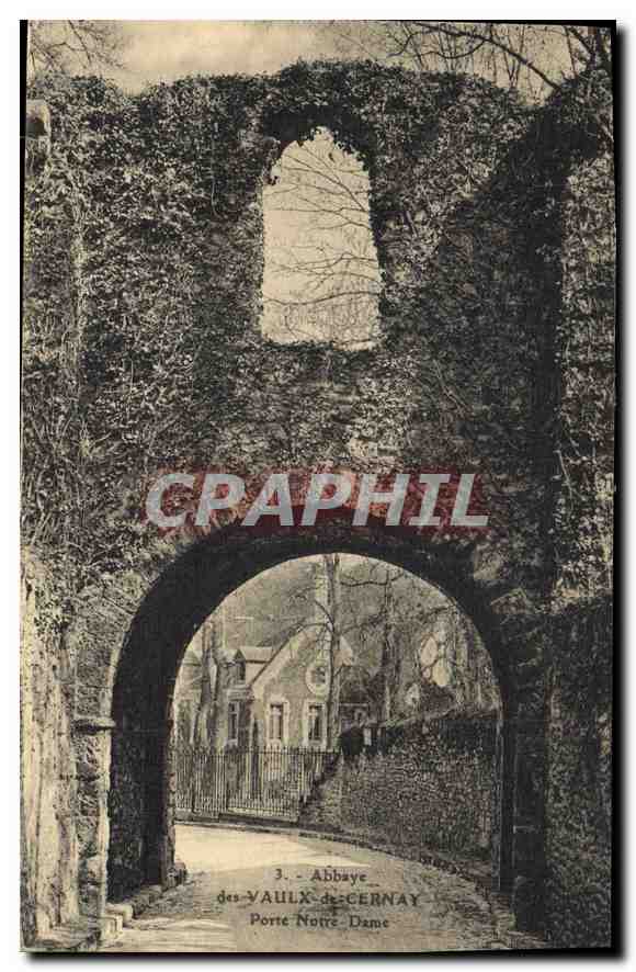 CPA Abbaye des Vaux de Cernay Porte Notre Dame 