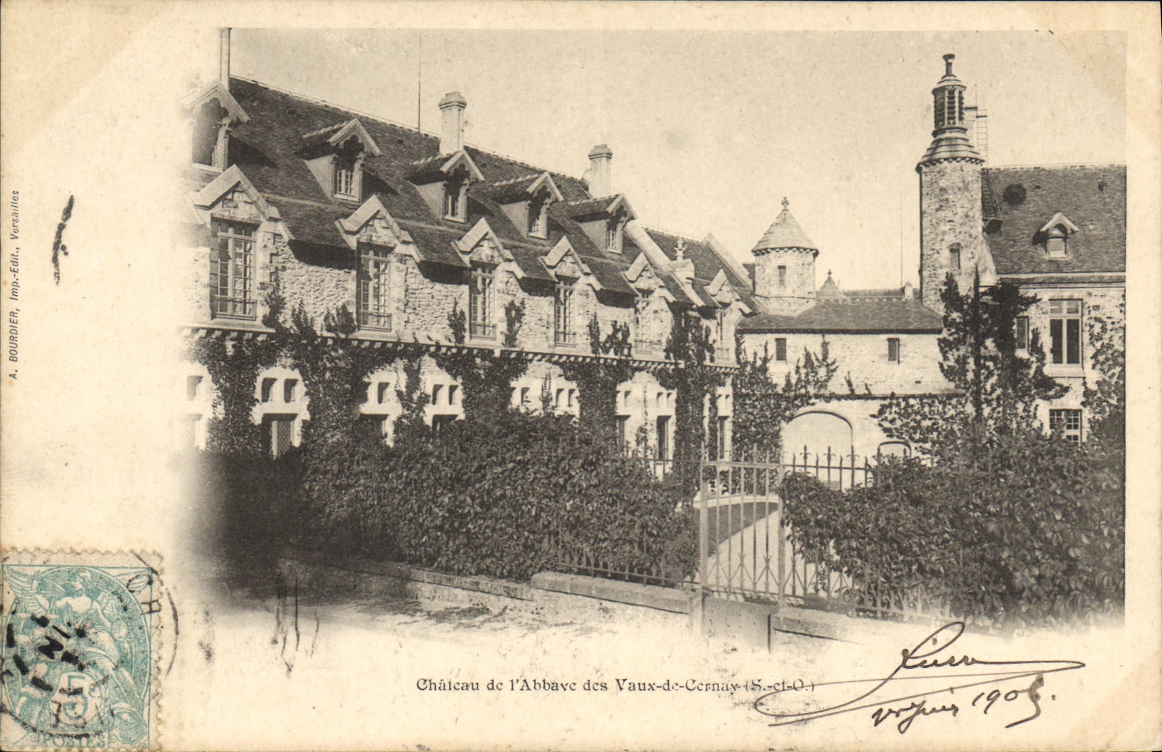 Château de l'Abbaye des Vaux-de-Cernay — S.-et-O. — A. BOURDIER, Imp.-Édul., Versailles