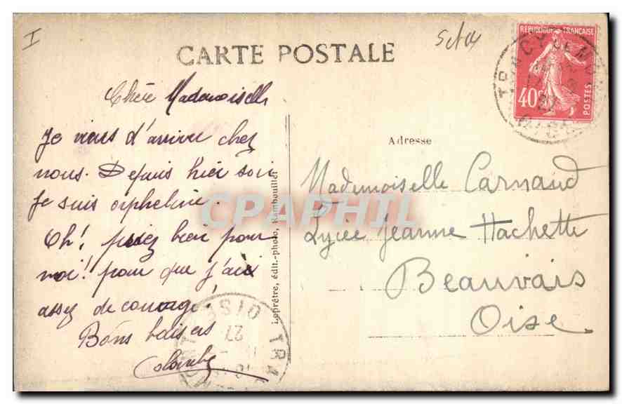 Abbaye des VAUX-de-CERNAY — La Rosace — éd. Loiret, n°168 — Verso