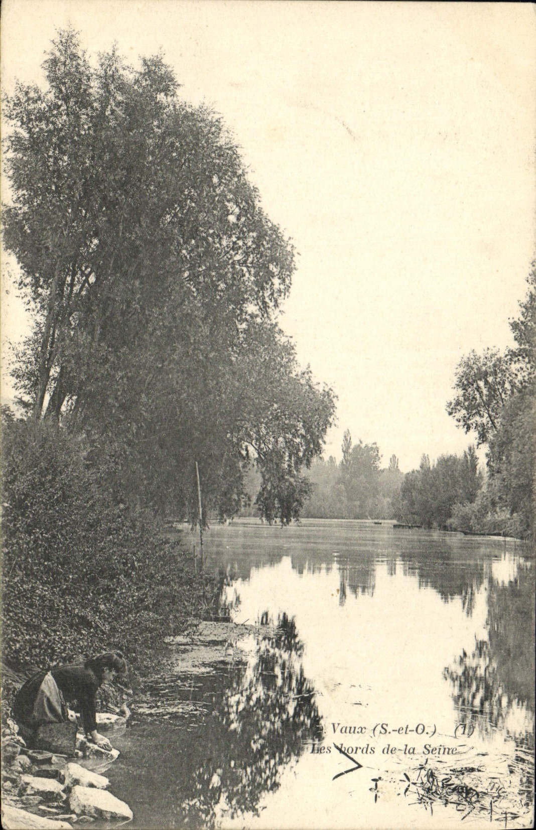 Les bords de la Seine — Vaux (S.-et-O.) — A. Bourdier, imp.-édit., Versailles