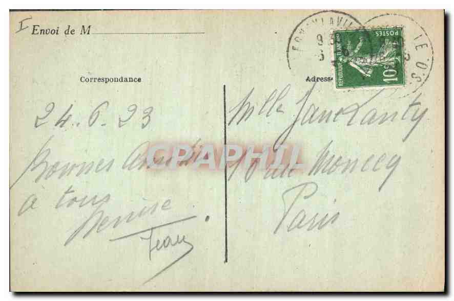L'Abbaye des Vaux près Cernay-la-Ville — E.M. n°2194 — Verso
