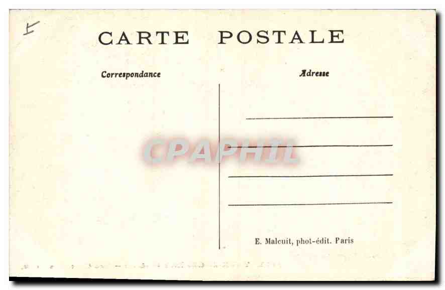 Vaux-de-Cernay (S.-&-O) — Les Cascades — E. M. — Verso