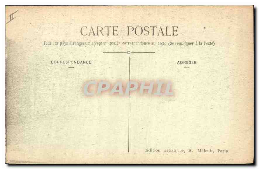Abbaye des Vaux-de-Cernay — ruines et bâtiments couverts de lierre — E.M. n°2192 — Verso
