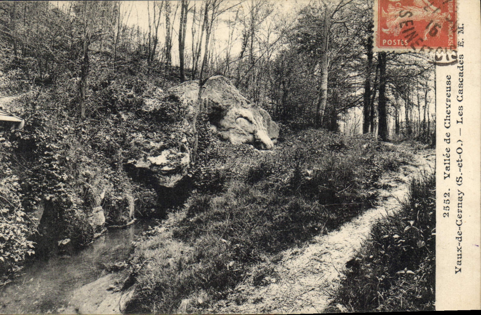 Vallée de Chevreuse — Les Cascades — Vaux-de-Cernay (S.-et-O.) — Éditeur E.M. n°2552
