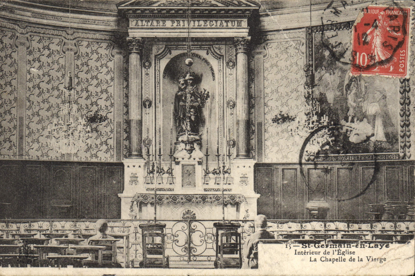 St-Germain-en-Laye — Intérieur de l'Église, La Chapelle de la Vierge — Imp. Dut. & L. Alloite à Asnières