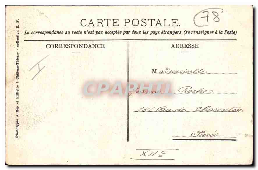 CPA Foret de St Germain l'Etoile du Bon Secours  — Rückseite