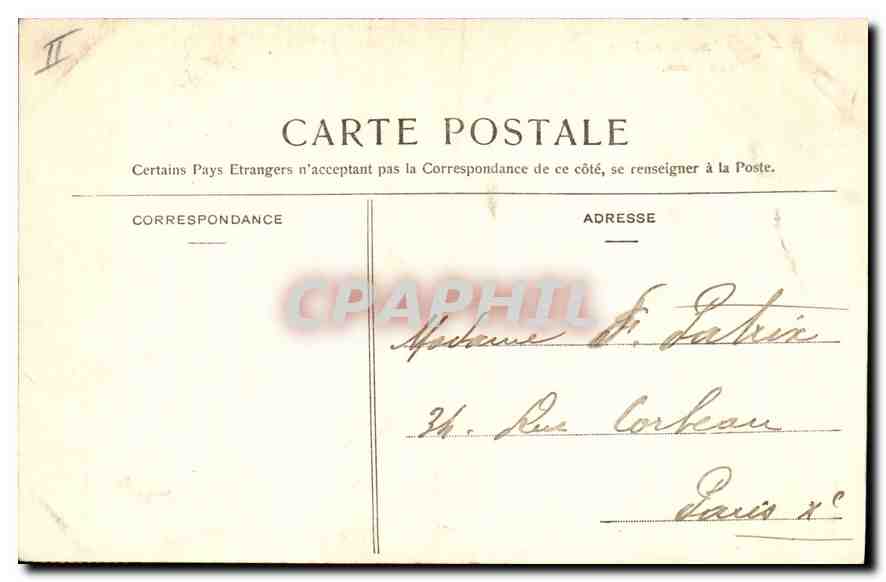 CPA Saint Germain en Laye le Chateau  — Verso