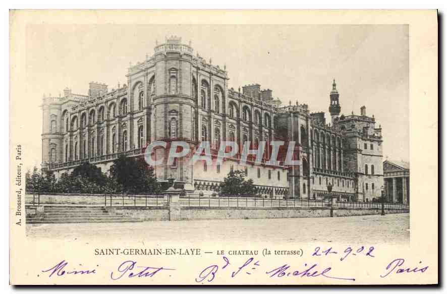 Saint-Germain-en-Laye — Le Château (la terrasse) — A. Brossard, éditeur, Paris